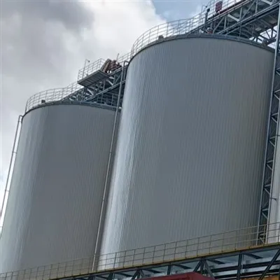 Silo med flad bund